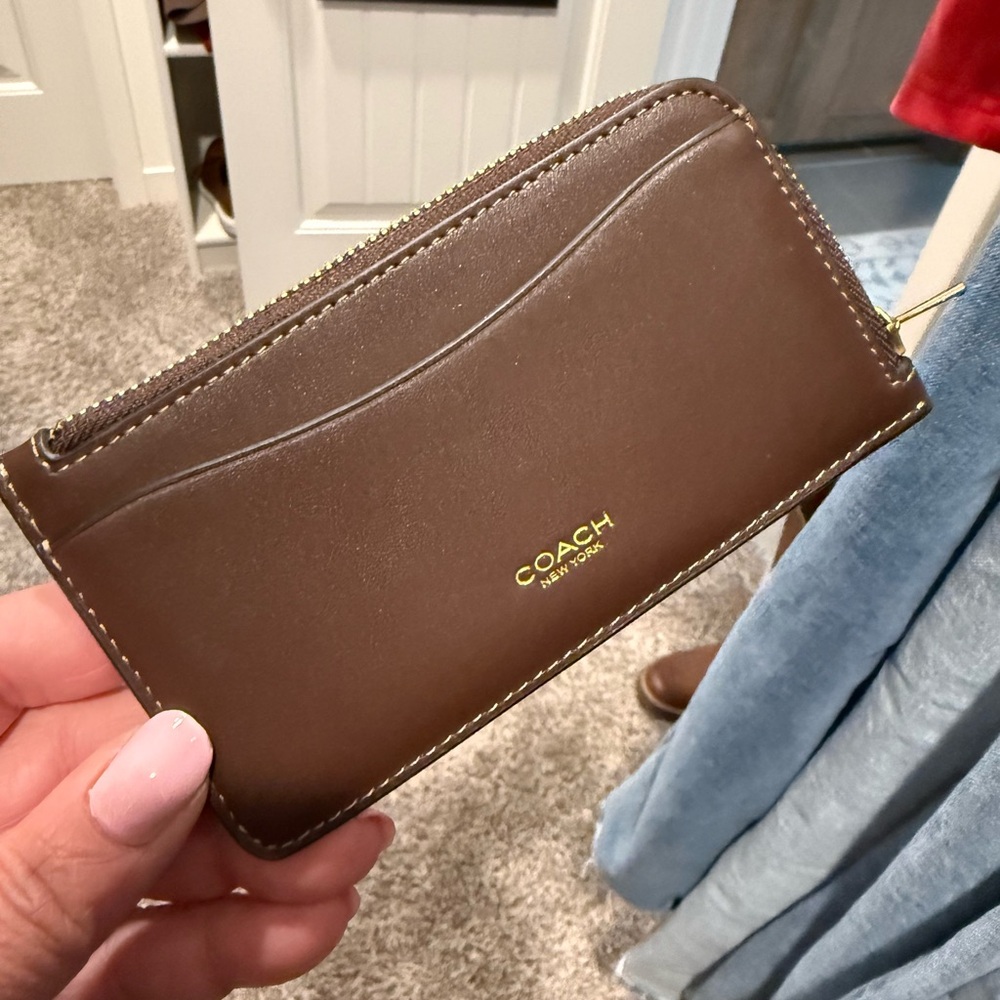Coach New York  Leather Card Holder